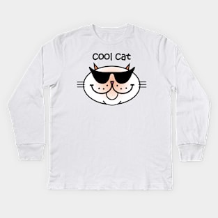 COOL CAT 2 - Flame Point Kids Long Sleeve T-Shirt